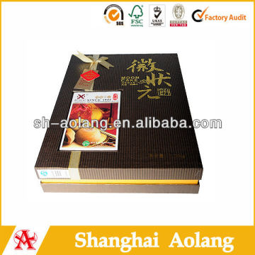 Fancy embossed paper gift paper boxes for dessert packaging