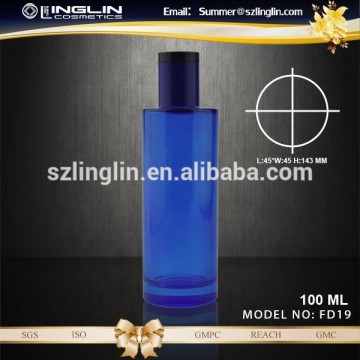 blue coating perfume bottle