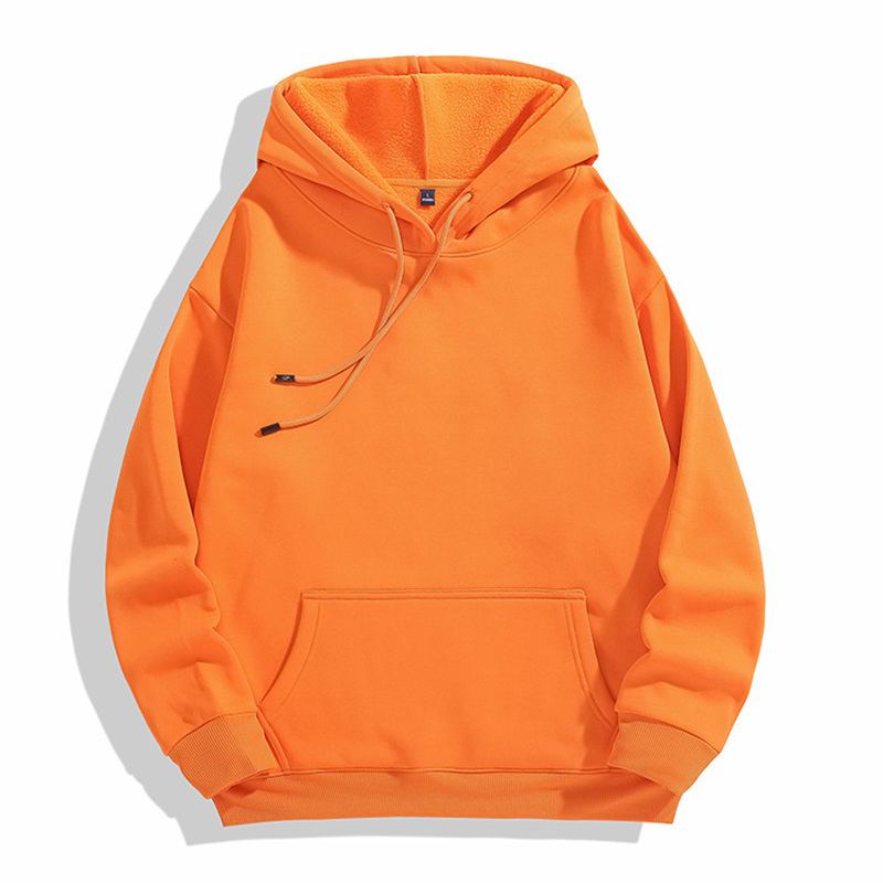 Hoodie de pulôver esportivo masculino de lã de inverno