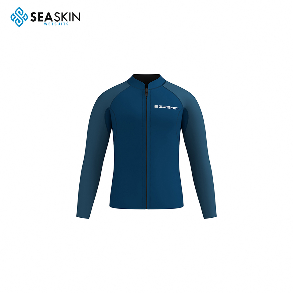 Seaskin 2.5mm jaket selancar jaket dada depan