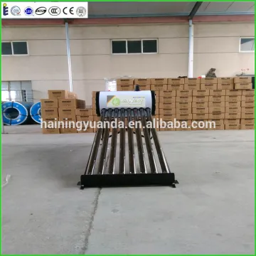 Unpressurized Pressure and Evacuated Tube Type Heaters Solar Water