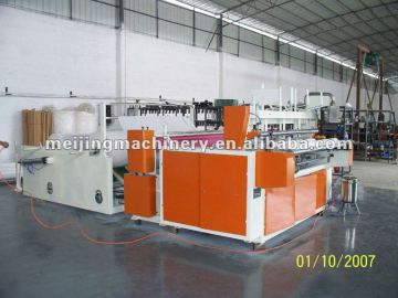 full-automatic toilet paper rewinding and perforating machine