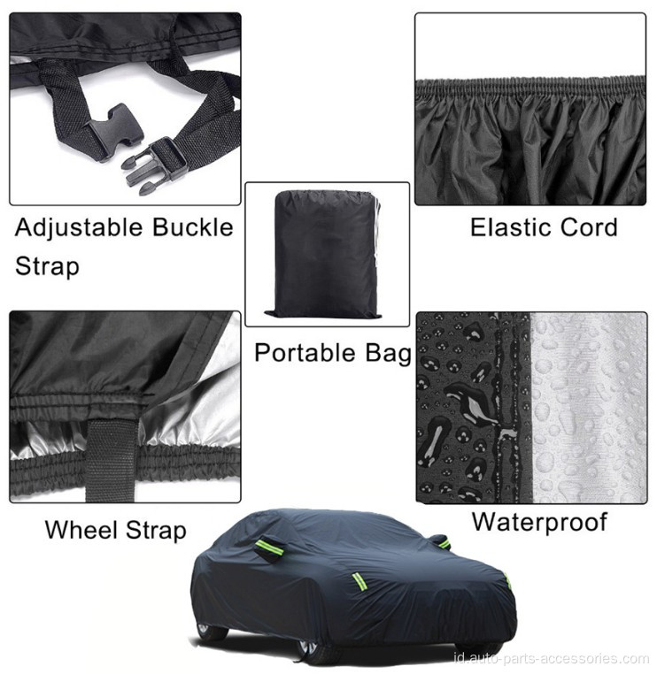 Universal Black Waterproof Full Car Covers Cover Shade