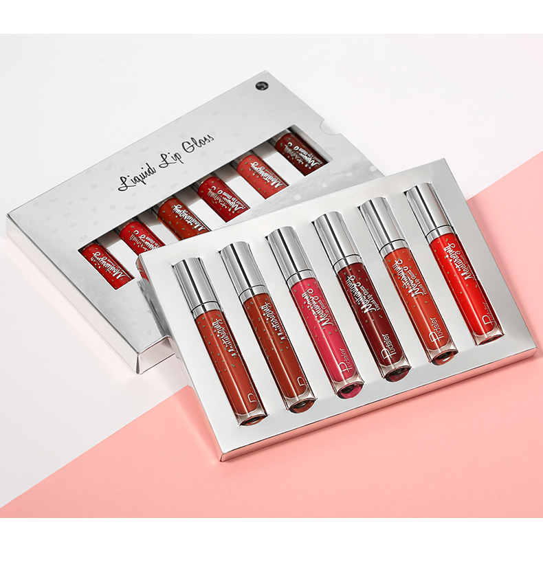 Wholesale Pudaier 12 colours Lipgloss Sets Private Label Dewy Liquid Lipstick Waterproof Long Lasting
