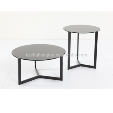 T021 Adjustable glass dining table