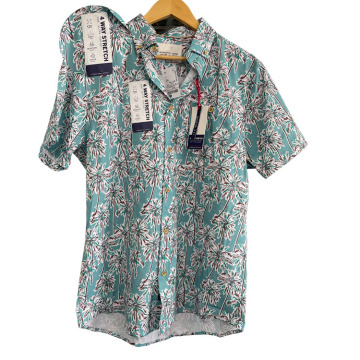 Men's Aloha Beach Resort Hawaiian Shirts in Polyester and Spandex