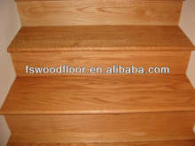 Prefinished Oak wood stair tread