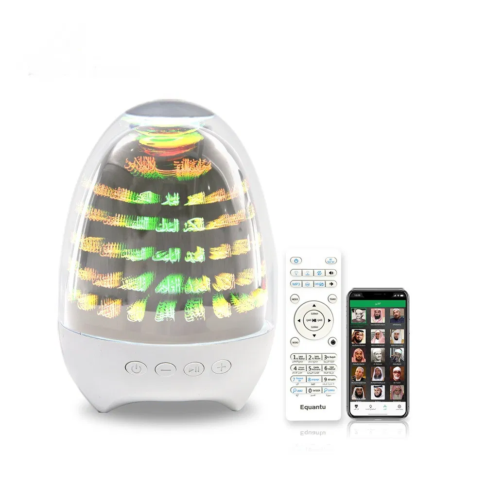 Muslim-Friendly Bluetooth Speaker with Quran and Soothing Night Light
