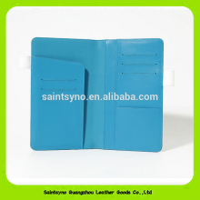 Genuine leather rfid blocking leather passport holder 15217
