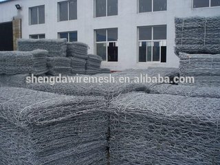 Welded mesh about Gabion Boxes