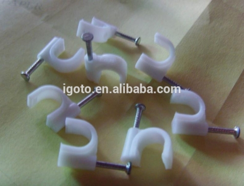 Circle nail cable clip R-3.5mm Round Type Nylon Cable Clip Circle nail Cable Clip 3mm cable clips