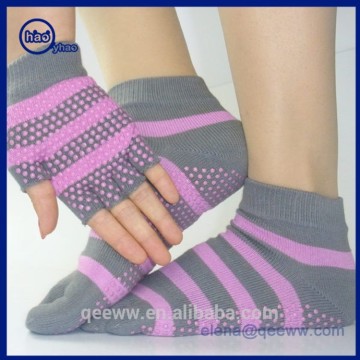 Non Skid Open toe Grip Yoga and Pilates Glove and Sock