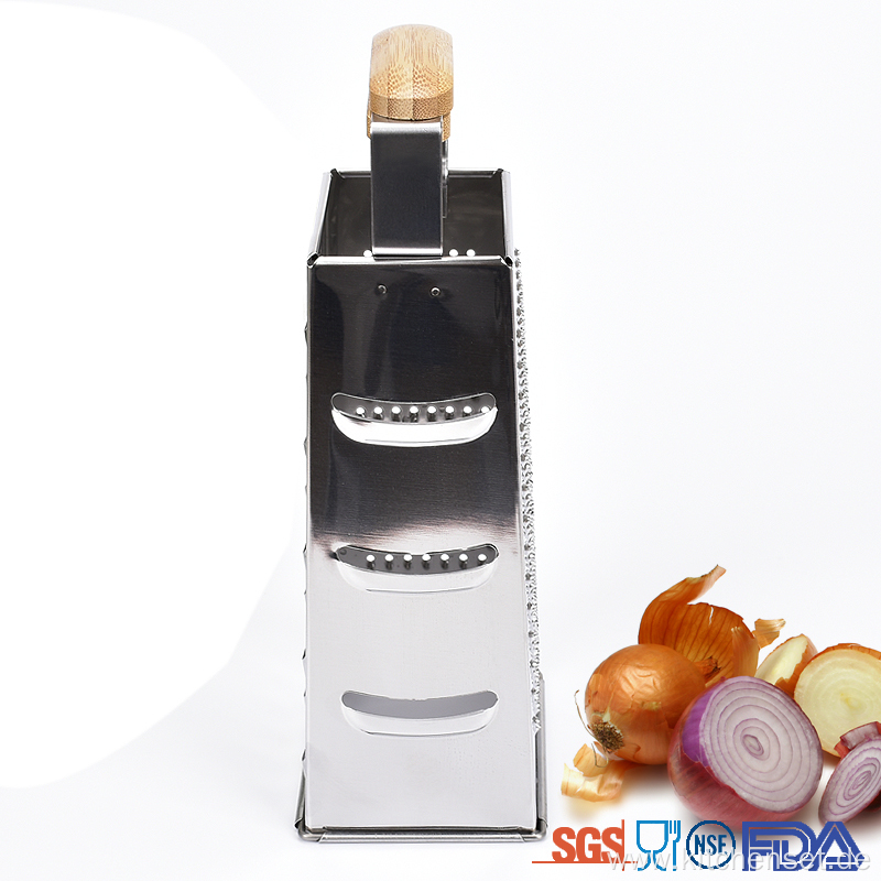 Bamboo Handle Multifunctional Vegetable Grater Slicer