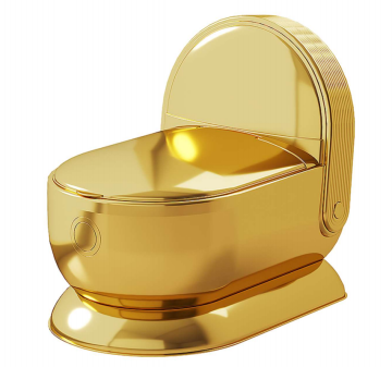 Realistic Potty Toilet – Luxury Gold