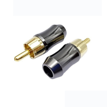 High End Metal Male Female Gold Cable RCA Connector for Car Audio/Video RCA Plug
