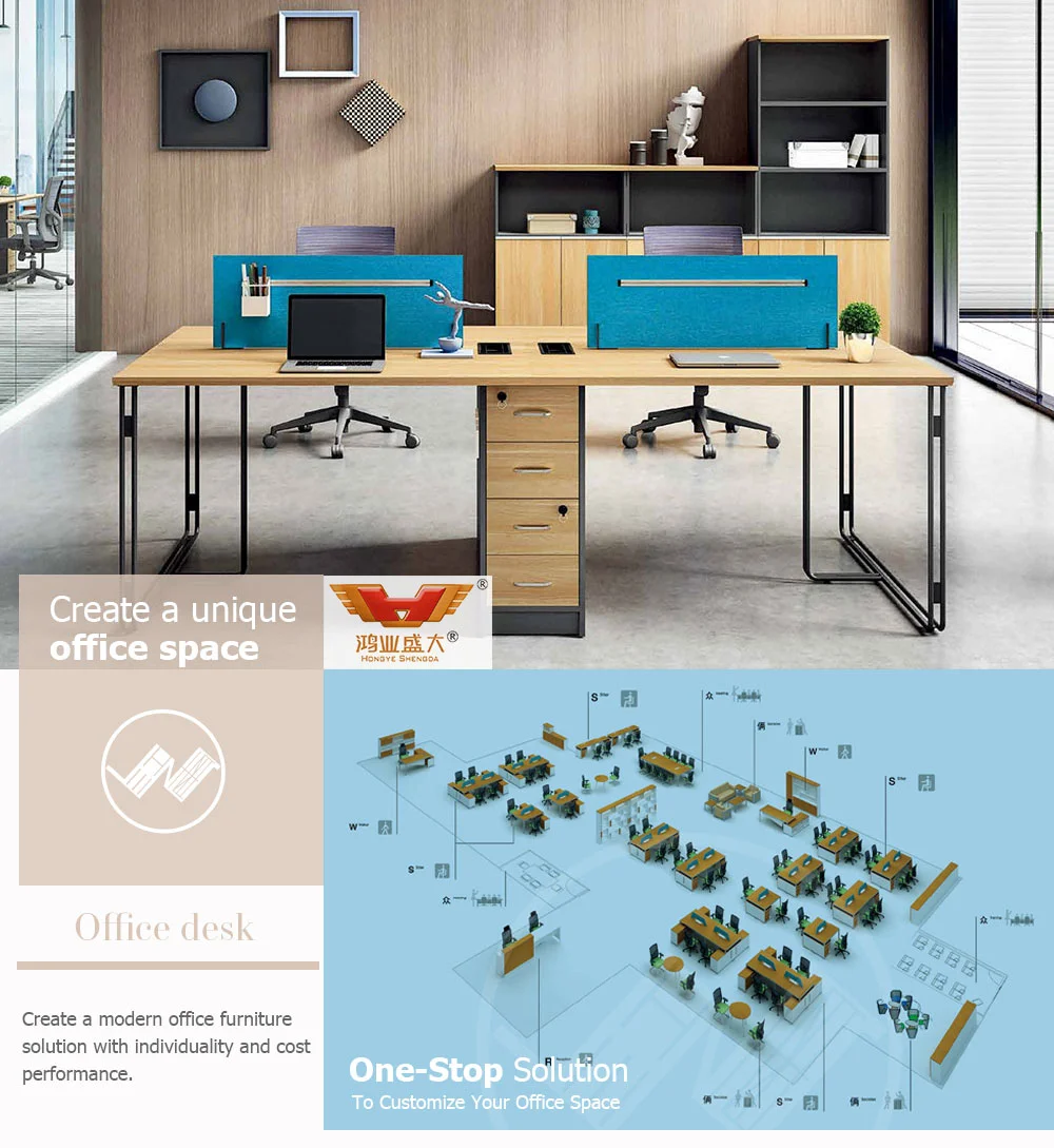 Quality High Gloss Office Desk Table Real Wood