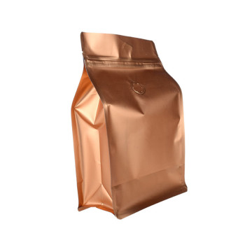 Side Gusset Flat Bottom Bag coffee bag with valve