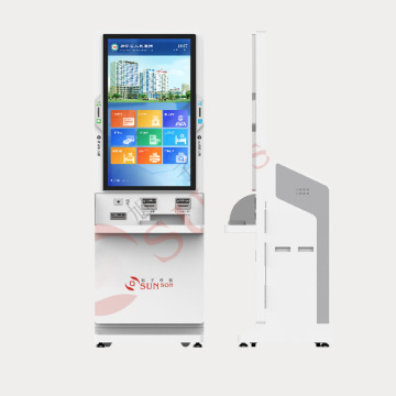 43 &quot;Touchscreen Self Card Payment Kiosk met A4 -printer