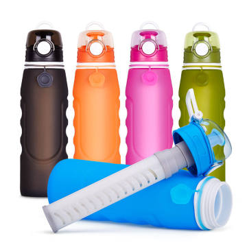 Ur-health 2024 Water Filter Bottle Silicone Collapsible Water Filter Pitchers Bottles