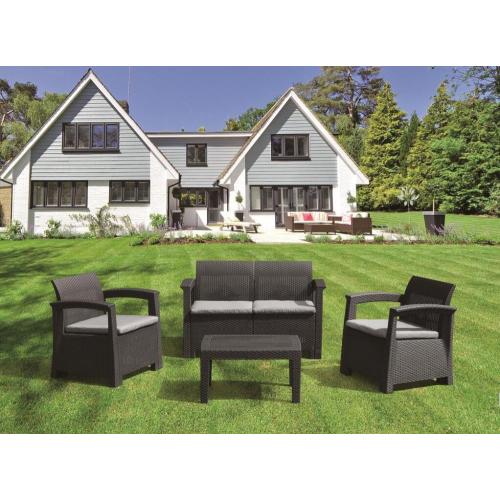 Garden PP Plastique Assemble Sofa Sectionnel