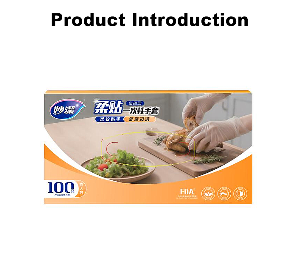 Перчатки Soft Fit для пищевых продуктов в упаковке x Boxed Soft Fit PE Food Gloves x