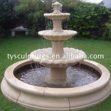 Hot sale custom 3 tier layers nature stone fountain