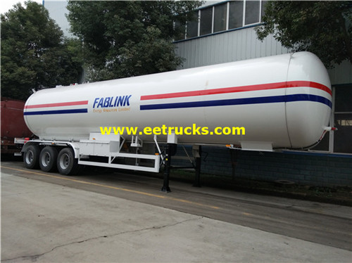 56 CBM 24ton Propane Usafirishaji Tanker Trailers