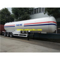 56 CBM 24ton Propane Usafirishaji Tanker Trailers