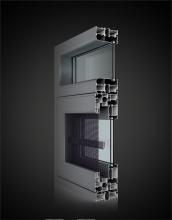 Power Coating 6063-T5 Aluminium Profiles Casement Windows