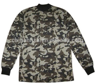 military camouflage style sweater pullover