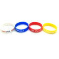 Bracelets promotionnels en silicone imprimés de 1/2 po pour les enfants