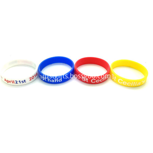 Promotional 12 Inch Printed Silicone Wristbands4