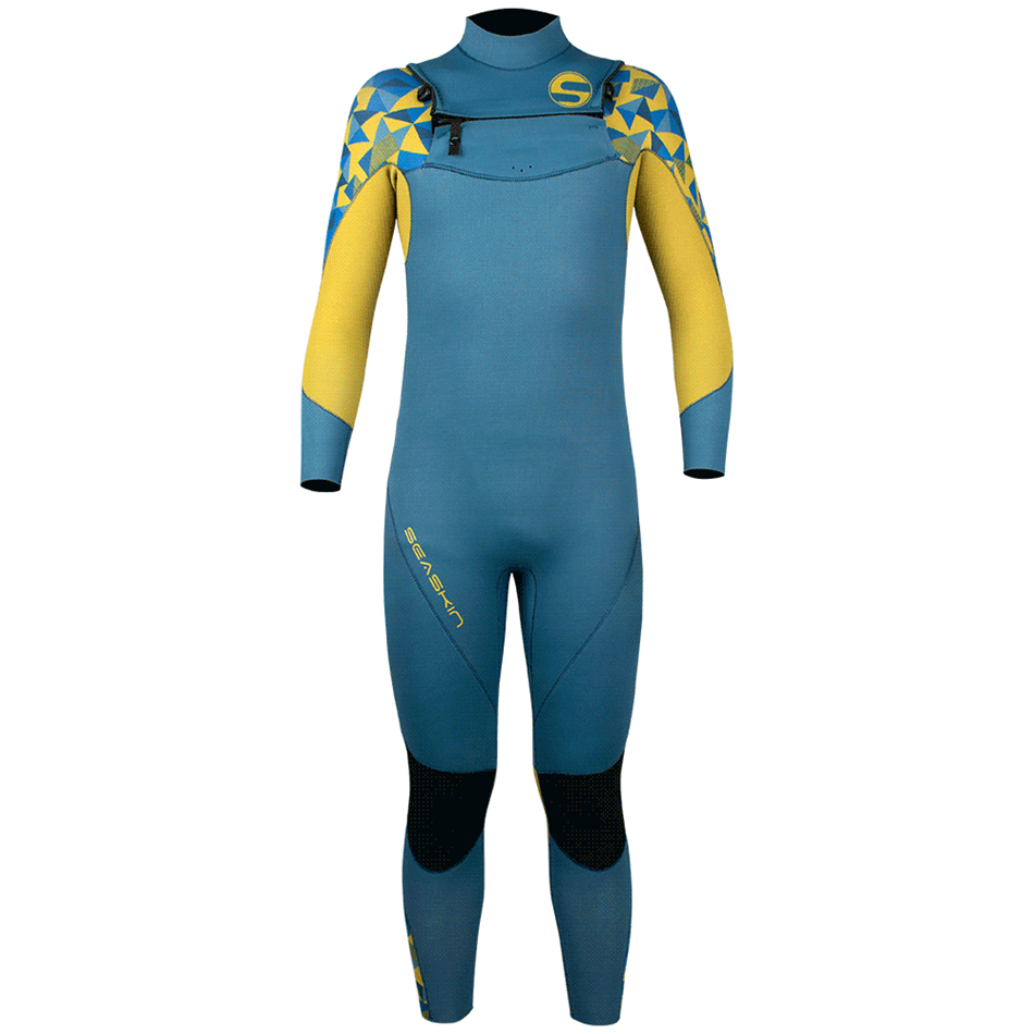 Zeegeten jongens 4/3 mm kist Zip wetsuit met lange mouwen