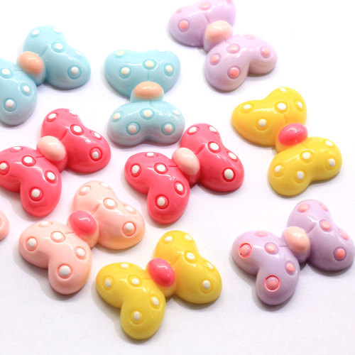 Multi Color Fancy Bowknot Shaped Resin Cabochon Flatback Beads DIY Craft Decoration Phone Decor Beads Charms