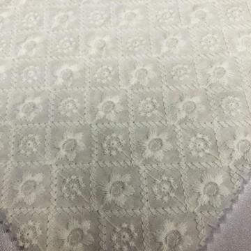 Embrodiery Flower Knitting Fabric