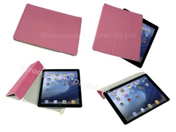 PU leather flip cover case for ipad