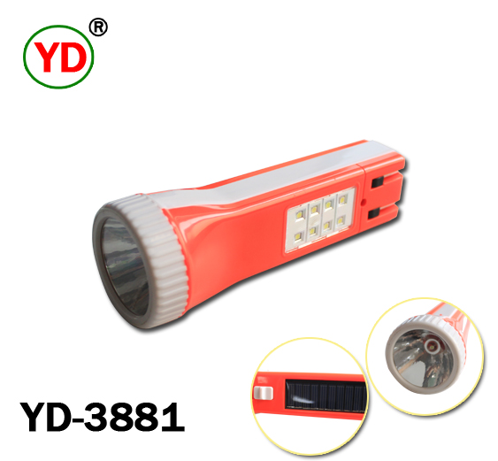 LED Solar Multi-Function Rechargeable Torch Light