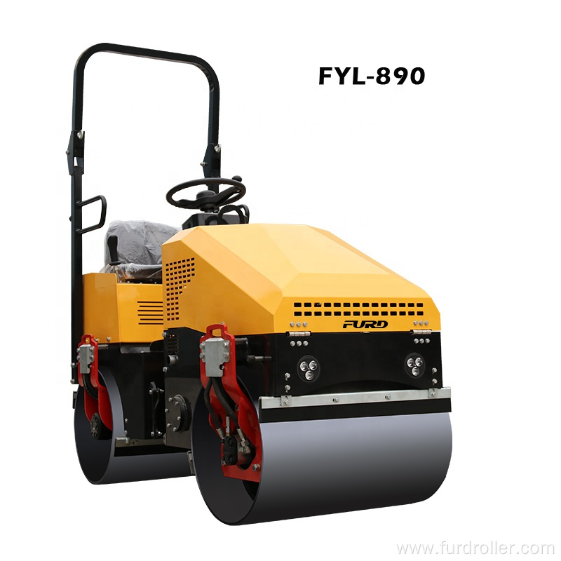 Single Cylinder 4 Stroke 1 Ton Vibratory Compactor Road Roller