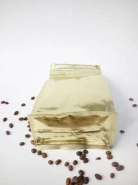 Print Coffee Flat Bottom Pouch with Window