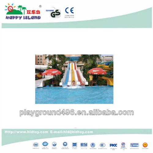 Fiberglass water park slide water game toys