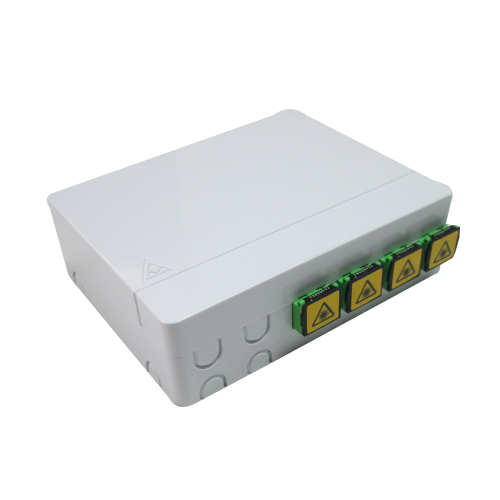 4 Port Wall Mounted Fiber Optic Face plate terminal box for FTTH