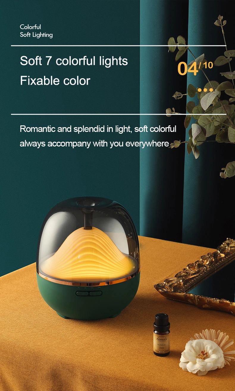 2021 Home Ceramic Ultrasonic Aroma Diffuser with LED Light Essential Oil Perfume Diffuser