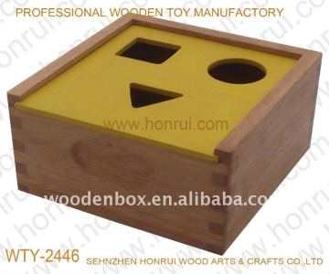 Educational Wooden toy box for Children