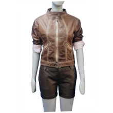 Womens PU Jacket and PU Shorts