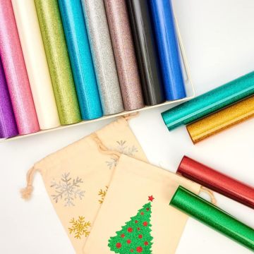 Custom Glitter Heat Transfer Vinyl for T-shirt Printing