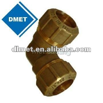 die forging part brass pipe fitting right-angle connector
