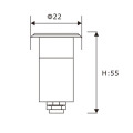 LEDER Lumière de sol LED RVB 0.5W basse puissance