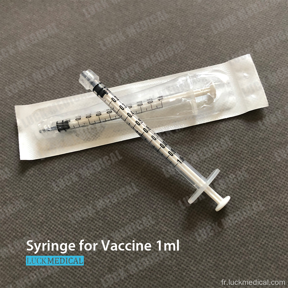 Seringue de vaccin vide pour Covid