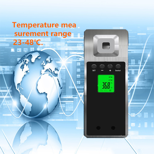 人間の誘導のための自動赤外線温度計