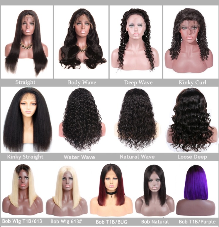 Raw Indian Hair Transparent Lace Wigs Human Virgin Hair  Full Lace Wigs For Black Women